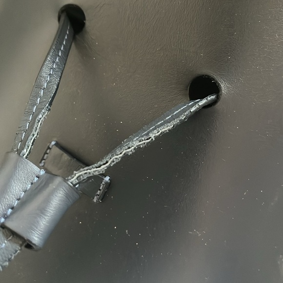 Mansur Gavriel Blue Leather Backpack Bag - Picture 5 of 12